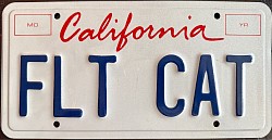 CA License Plate