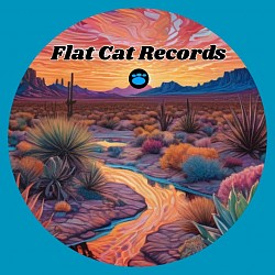 Flat Cat Records Desert Logo